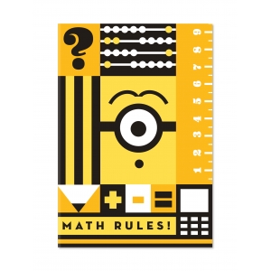 เครื่องเขียน: สมุดปกอ่อนมินเนี่ยน minions - MATH RULES!